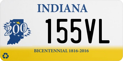 IN license plate 155VL