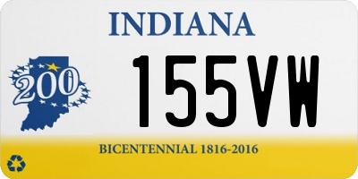 IN license plate 155VW