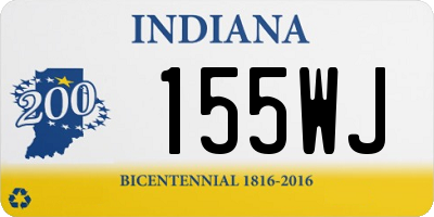 IN license plate 155WJ