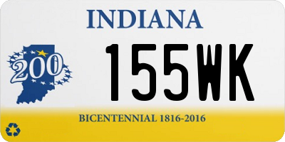 IN license plate 155WK