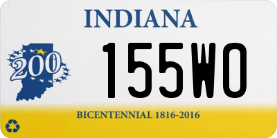 IN license plate 155WO