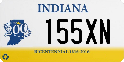 IN license plate 155XN