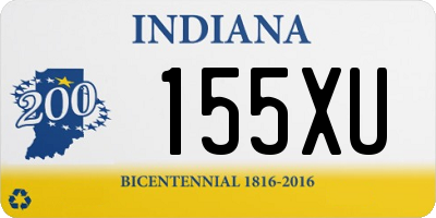 IN license plate 155XU