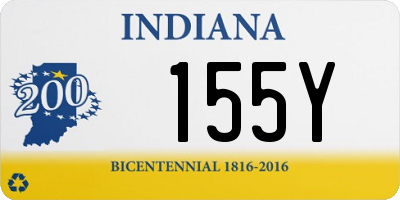 IN license plate 155Y