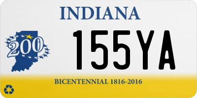 IN license plate 155YA