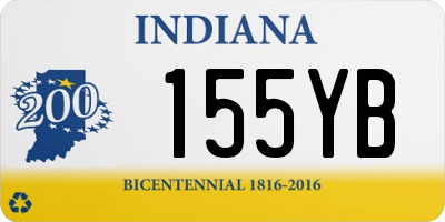 IN license plate 155YB