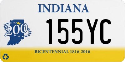 IN license plate 155YC