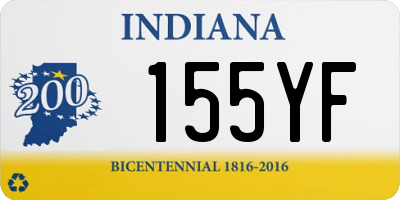 IN license plate 155YF