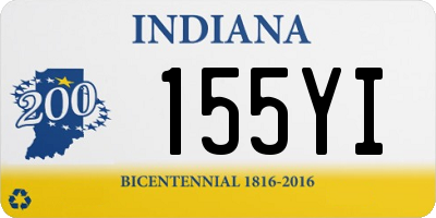 IN license plate 155YI