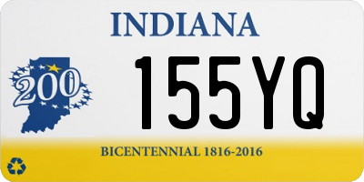 IN license plate 155YQ