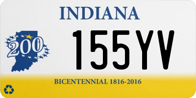IN license plate 155YV