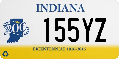 IN license plate 155YZ