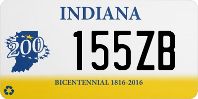 IN license plate 155ZB