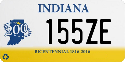 IN license plate 155ZE