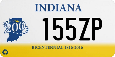 IN license plate 155ZP