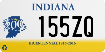 IN license plate 155ZQ