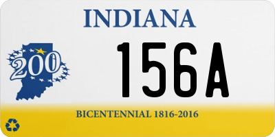 IN license plate 156A