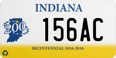 IN license plate 156AC