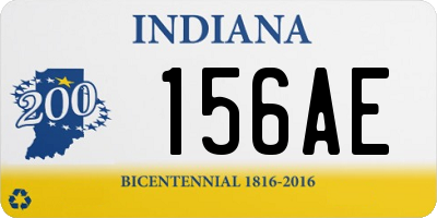 IN license plate 156AE