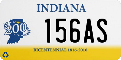 IN license plate 156AS