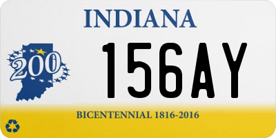 IN license plate 156AY
