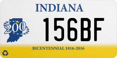 IN license plate 156BF