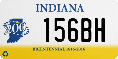 IN license plate 156BH