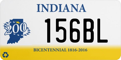 IN license plate 156BL