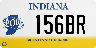 IN license plate 156BR