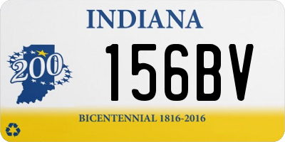 IN license plate 156BV