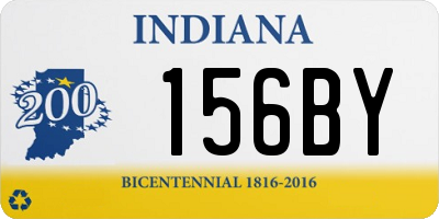 IN license plate 156BY