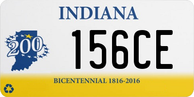 IN license plate 156CE