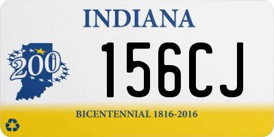 IN license plate 156CJ