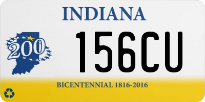 IN license plate 156CU