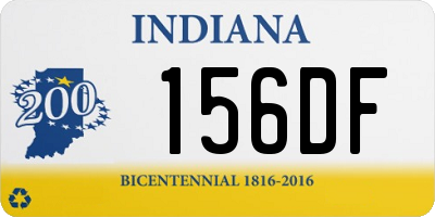 IN license plate 156DF