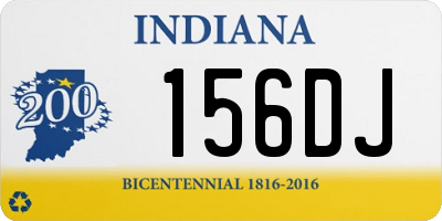 IN license plate 156DJ