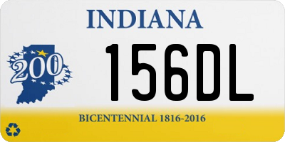 IN license plate 156DL