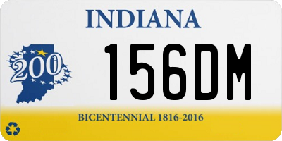 IN license plate 156DM