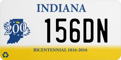 IN license plate 156DN