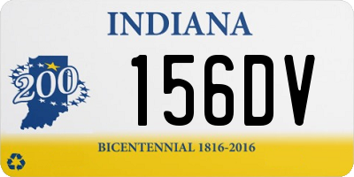 IN license plate 156DV