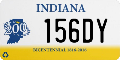 IN license plate 156DY