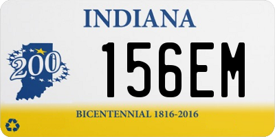 IN license plate 156EM