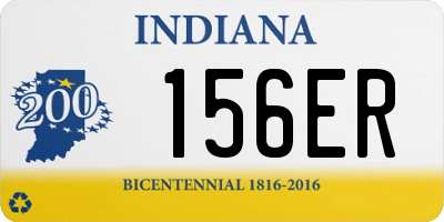 IN license plate 156ER