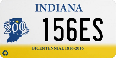 IN license plate 156ES