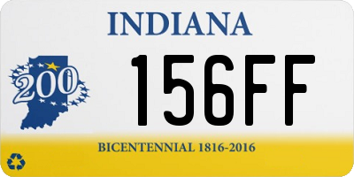 IN license plate 156FF