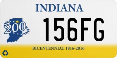 IN license plate 156FG