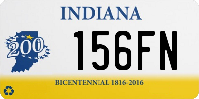 IN license plate 156FN