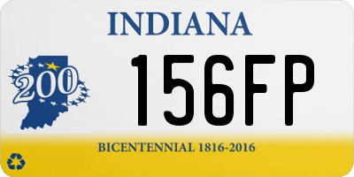 IN license plate 156FP