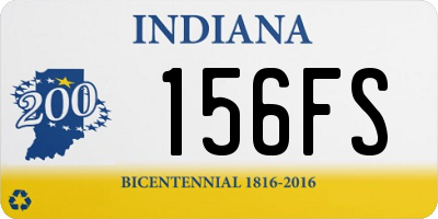 IN license plate 156FS