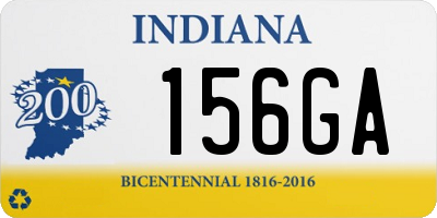 IN license plate 156GA